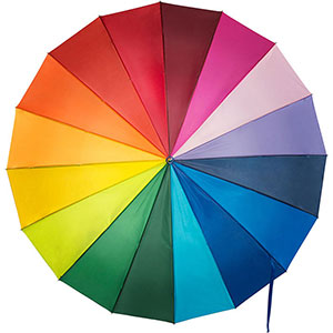 Ombrello promozionale arcobaleno cm 130 HAYA GV4058 - Multicolor