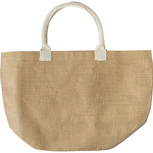 Shopping bag in Juta personalizzabile ZAC GV427943 - Beige