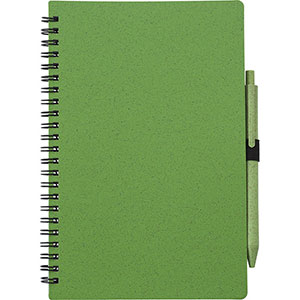 Quaderno personalizzato A5 con penna MASSIMO GV480875 - Verde