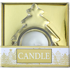 Candela personalizzabile Albero di Natale CASEY GV4896 - Oro