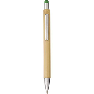Penna bamboo personalizzata con touch CLAIRE GV548774 - Calce