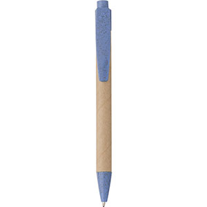 Penna ecologica in cartone e fibra di grano SPENCER GV548825 - Blu