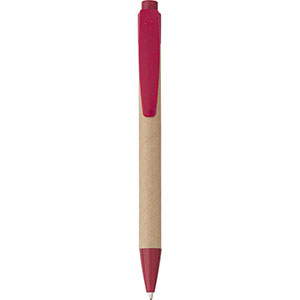 Penna ecologica in cartone e fibra di grano SPENCER GV548825 - Rosso