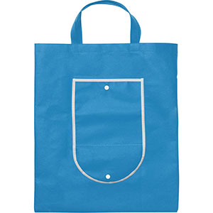 Shopping bag personalizzata in tnt FRANCESCA GV5619 - Celeste