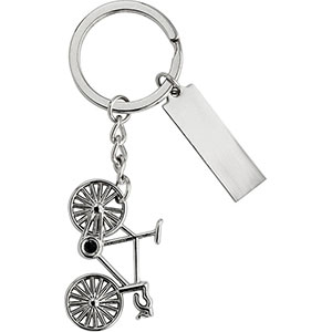 Portachiavi bicicletta personalizzato SULLIVAN GV6026 - Argento