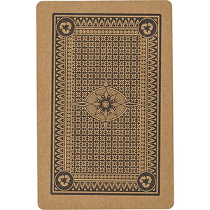 Carte da gioco in carta riciclata ANDREINA GV710073 - Marrone