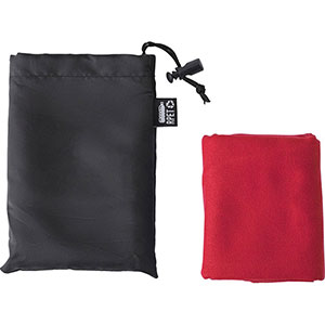 Asciugamano sport in rpet cm 30x80 con custodia BRUNILDA GV710097 - Rosso