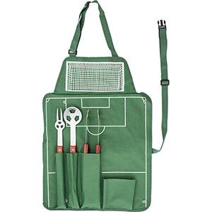 Divertente set regalo barbecue calcio CHRISTINA GV7400 - Verde