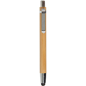 Penna touch screen personalizzata in bamboo JEROME GV7540 - Marrone