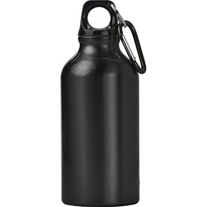 Borraccia alluminio personalizzata 400 ml SANTIAGO GV7552 - Nero