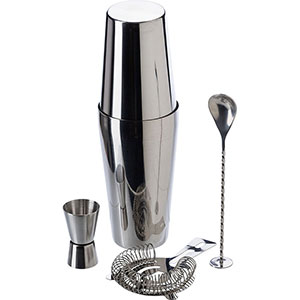 Set regalo per cocktail in acciaio inox TATIANA GV771714 - Nero