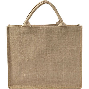 Shopping bag Juta personalizzata cm 42,5x35,5x15 RIDLEY GV7822 - Marrone
