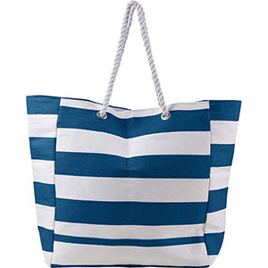 Borsa da mare personalizzata in cotone LUZIA GV7857 - Blu