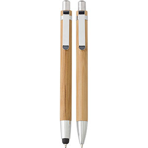 Gift set penna e matita in bamboo DARLENE GV7974 - Marrone