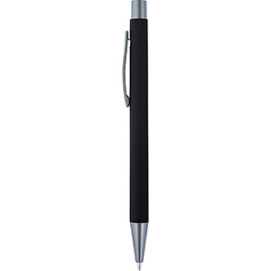 Penna in alluminio con finitura in gomma EMMETT GV8298 - Nero