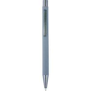 Penna in alluminio con finitura in gomma EMMETT GV8298 - Grigio