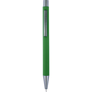 Penna in alluminio con finitura in gomma EMMETT GV8298 - Verde
