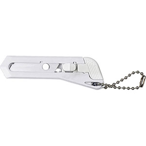 Cutter con portachiavi JULIEN GV8368 - Bianco