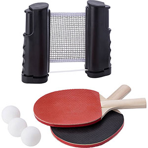 Ping pong set da regalo MELINDA GV839508 - Nero