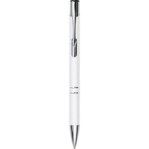 Penna personalizzata in alluminio gommato YVETTE GV8476 - Bianco