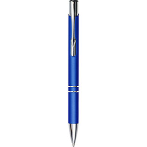 Penna personalizzata in alluminio gommato YVETTE GV8476 - Blu Royal