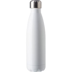 Bottiglia in acciaio 650 ml personalizzabile SUMATRA GV8528 - Bianco