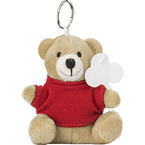 Porta chiavi con orsetto peluche ARNIE GV8851 - Rosso
