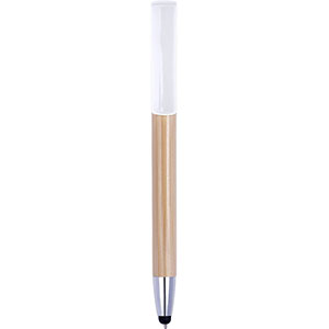 Penna touch personalizzata in bamboo COLETTE GV8988 - Bianco