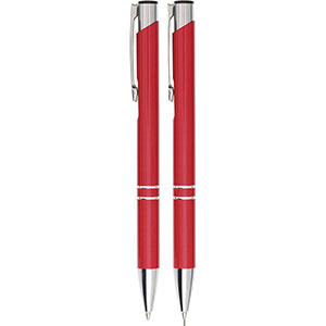 Penna personalizzata e matita in set regalo ZAHIR GV9032 - Rosso