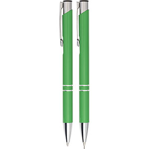 Penna personalizzata e matita in set regalo ZAHIR GV9032 - Verde chiaro