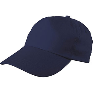 Cappellino baseball 5 pannelli in cotone LISA GV9128 - Blu