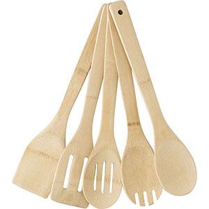 Gift set cucina in bamboo BENNY GV9189 - Marrone