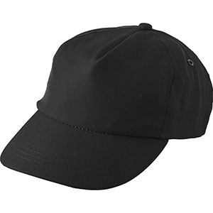 Cappellino personalizzato 5 pannelli in rpet SUZANNAH GV9343 - Nero