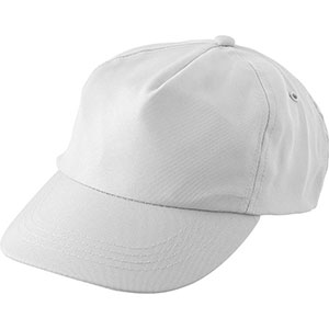 Cappellino personalizzato 5 pannelli in rpet SUZANNAH GV9343 - Bianco