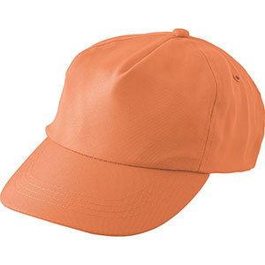 Cappellino personalizzato 5 pannelli in rpet SUZANNAH GV9343 - Arancio