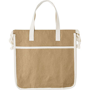 Shopping bag in carta kraft lavabile EMERY GV967392 - Marrone