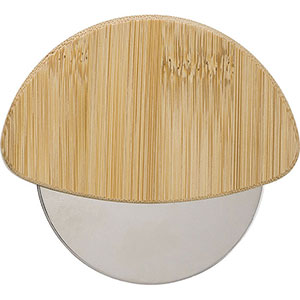 Tagliapizza in bamboo con lama in acciaio inox IAN GV969469 - Marrone