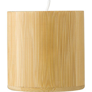 Candela in bamboo con cera vegetale ELI GV971871 - Marrone