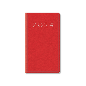 Agenda settimanale tascabile LUCERA | cm 8x15 H14020 - Rosso