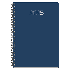 Agenda settimanale a spirale CRISTAL | cm 17x24 H58711 - Blu