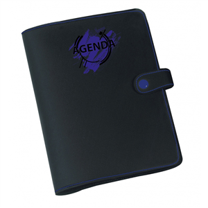 Agenda a portafoglio giornaliera in gommato | cm 15x21 H62897 - Blu