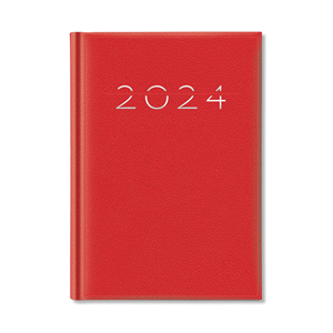 Agenda personalizzabile giornaliera cm 21x29,7 S/D separati LUCERA H65120 - Rosso