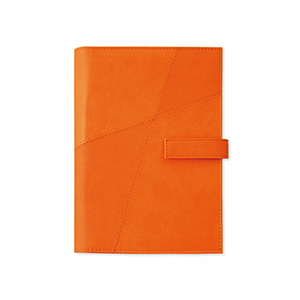 Agenda personalizzata giornaliera a portafoglio interno mobile cm 17x24 S/D separati ROMBO H718 - Arancio