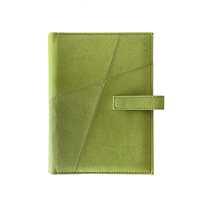Agenda personalizzata giornaliera a portafoglio interno mobile cm 17x24 S/D separati ROMBO H718 - Verde