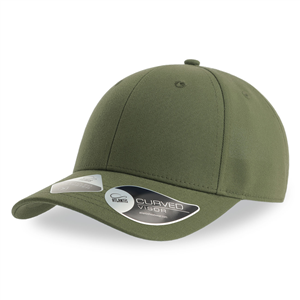 Cappello baseball personalizzabile in poliestere riciclato 6 pannelli Atlantis JOSHUA JOSC - Oliva
