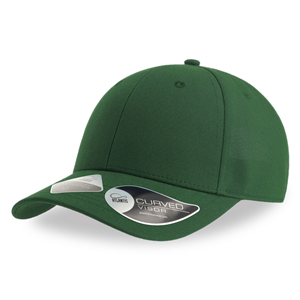 Cappello baseball personalizzabile in poliestere riciclato 6 pannelli Atlantis JOSHUA JOSC - Verde bottiglia