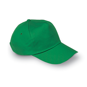 Cappellino personalizzato in cotone 5 pannelli GLOP CAP KC1447 - Verde