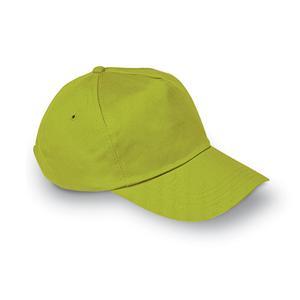 Cappellino personalizzato in cotone 5 pannelli GLOP CAP KC1447 - Lime