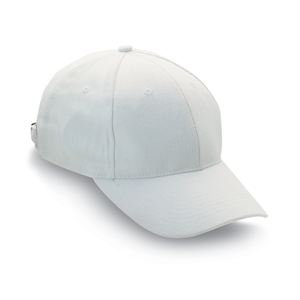 Cappellino personalizzato in cotone 6 pannelli NATUPRO KC1464 - Bianco