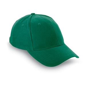 Cappellino personalizzato in cotone 6 pannelli NATUPRO KC1464 - Verde